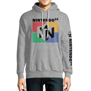 Nintendo Nintendo 64 Logo Pullover Hoodie XL